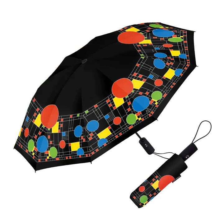 Frank Lloyd Wright Coonley Playhouse Travel Umbrella