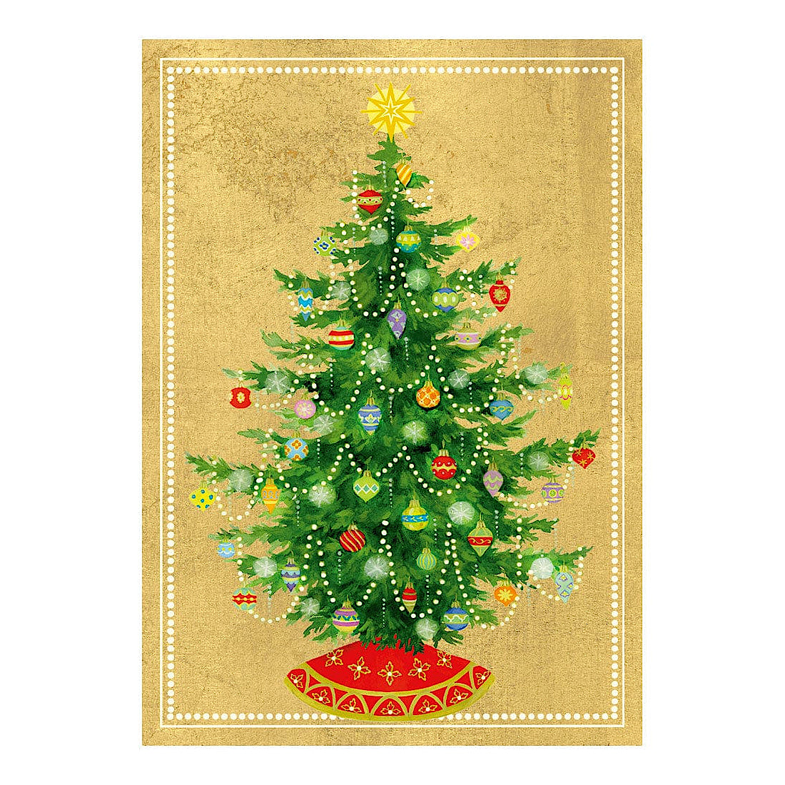 Shining Christmas Tree Holiday Boxed Notecards