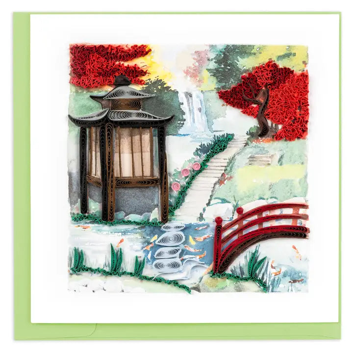 Japanese Garden Quilling Card
