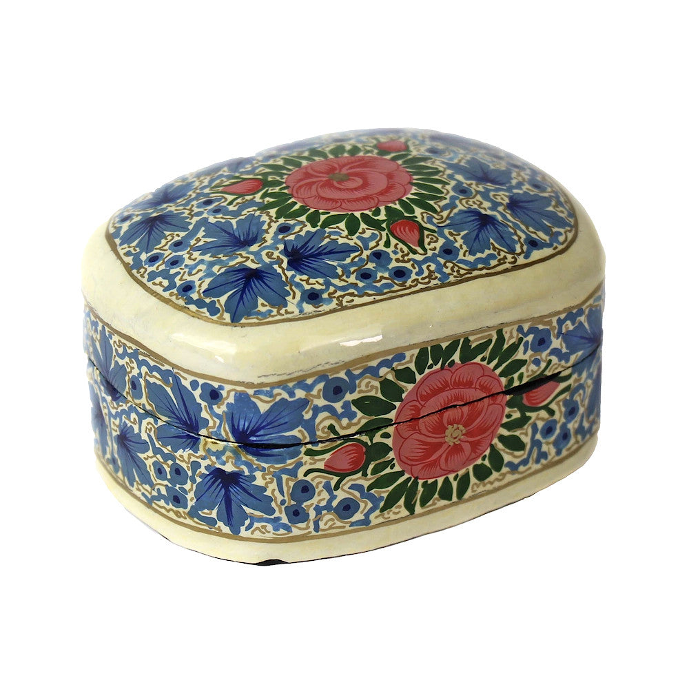 Blue Peony Kashmiri Mini Box