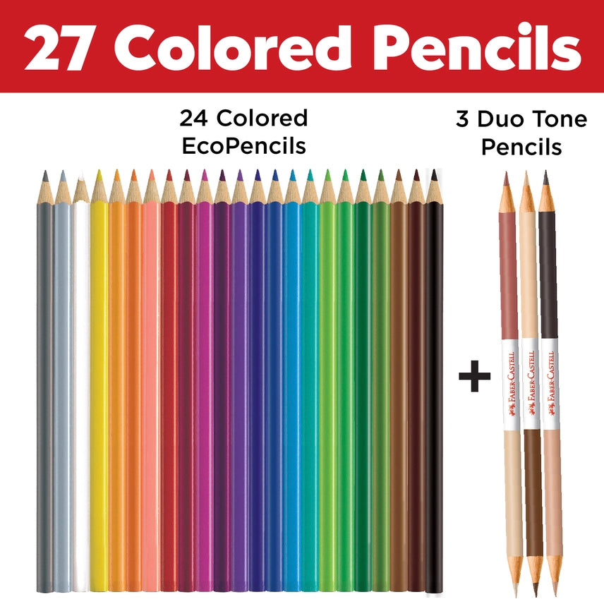 World Colors Pencil Set with Skin Tones
