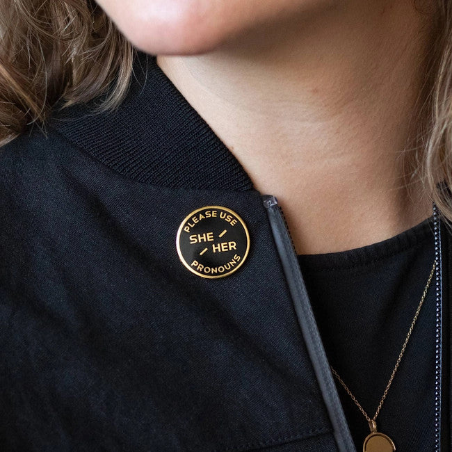 She/Her Pronoun Pin