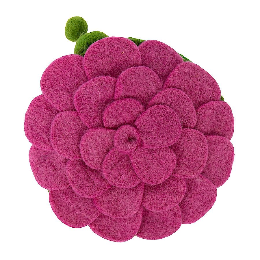 Pink Felt Flower Purse