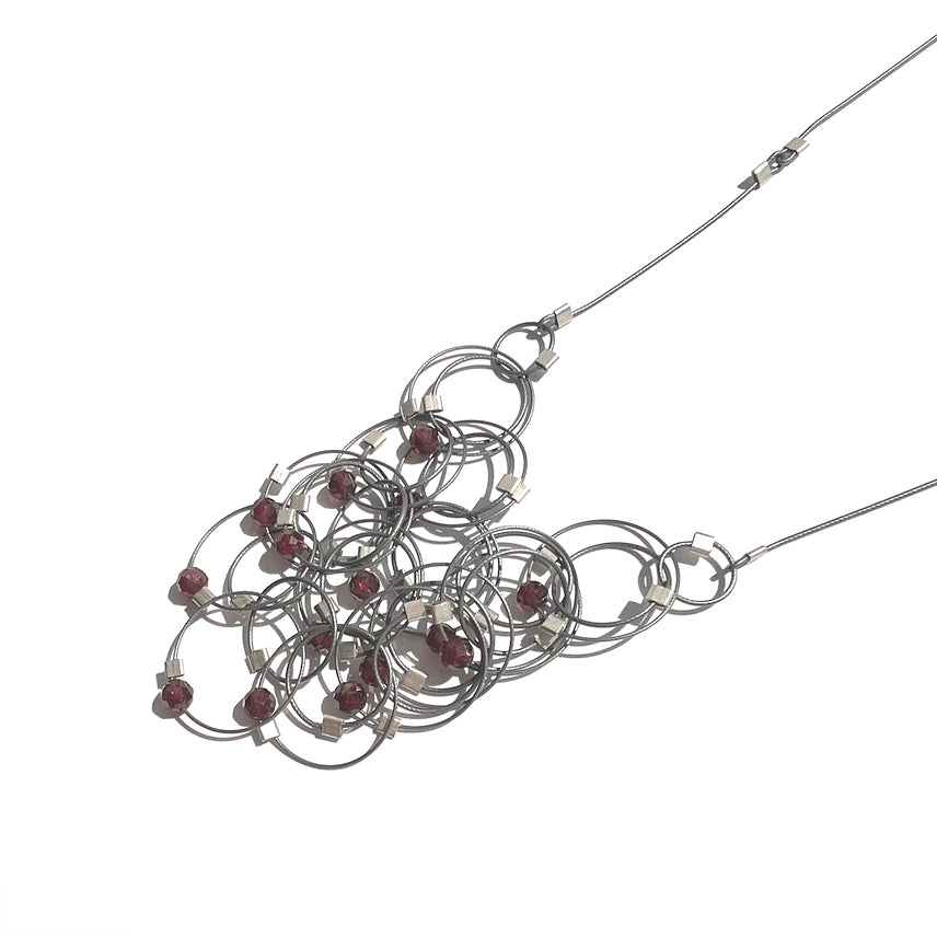Garnet Solar Necklace