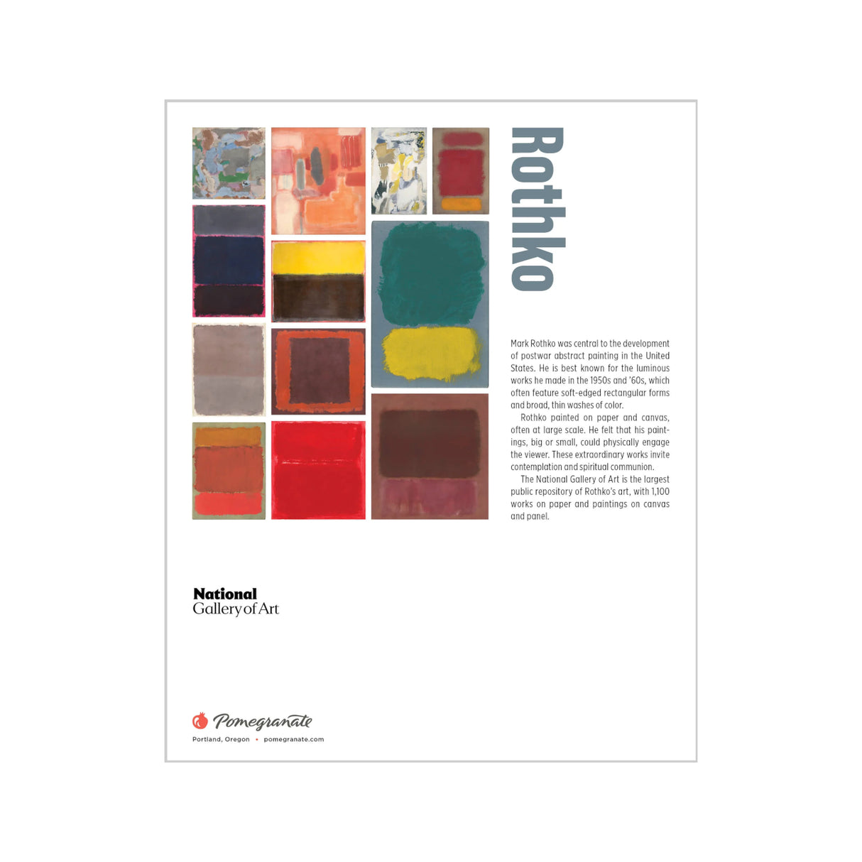 2026 Mark Rothko Mini Wall Calendar