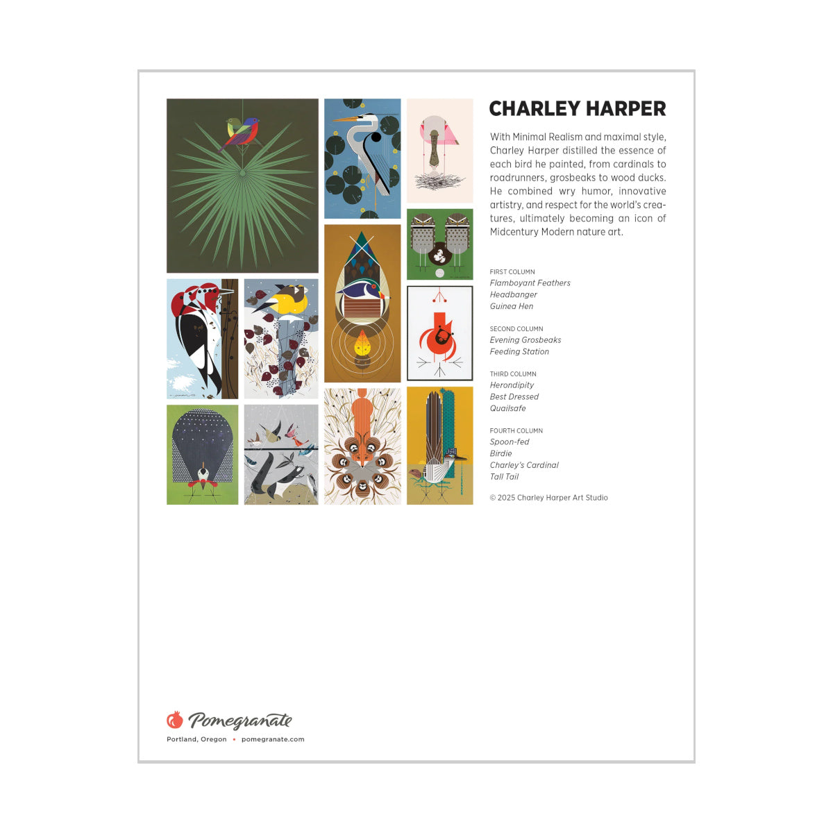 2026 Charley Harper Mini Wall Calendar