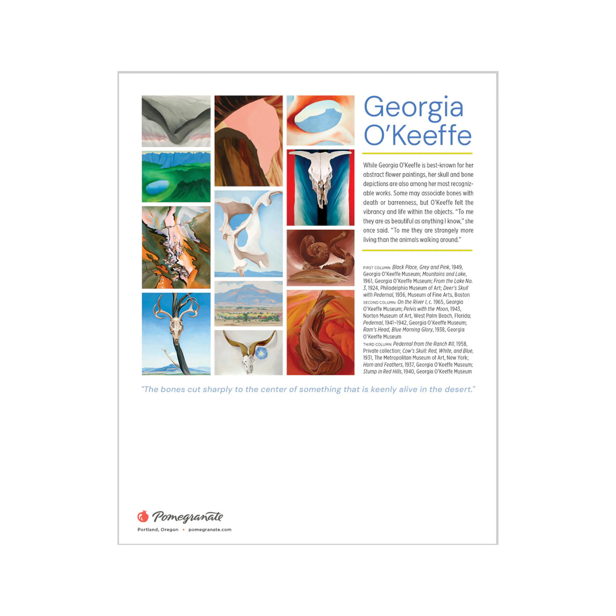 2026 Georgia O'Keeffe Mini Wall Calendar
