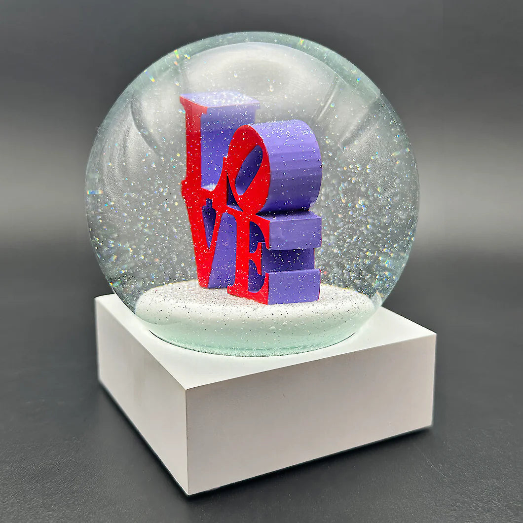 Robert Indiana 'LOVE' Snow Globe