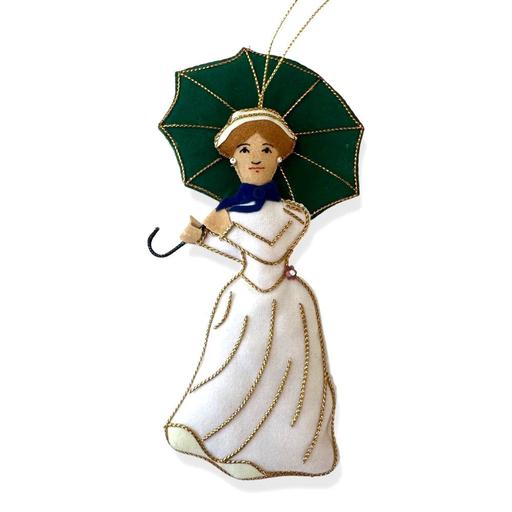 Camille Monet Embroidered Ornament