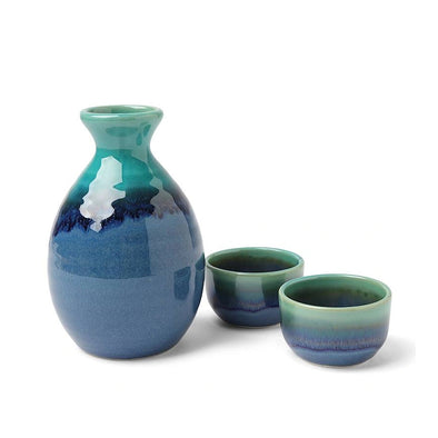 Jade Ocean Blue Sake Set
