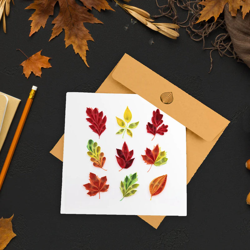 Fall Foliage Quilling Card