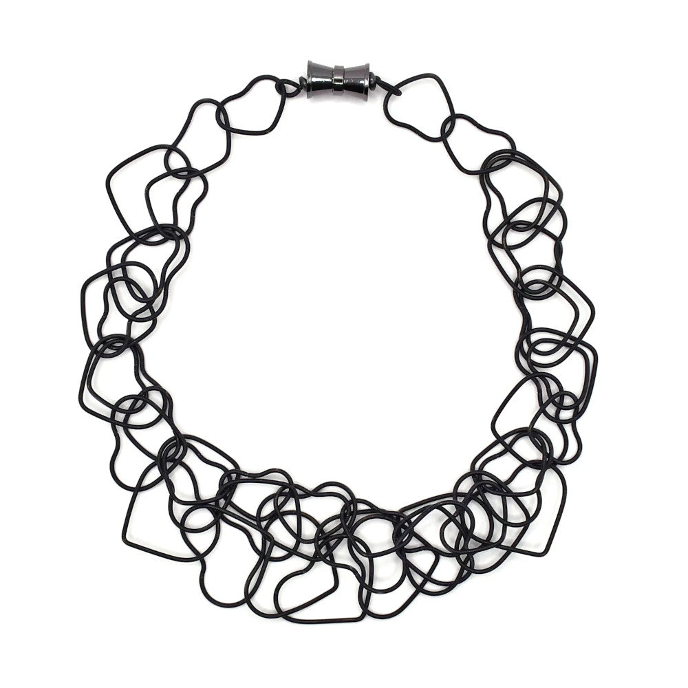 Heart Shaped Piano Wire Necklace