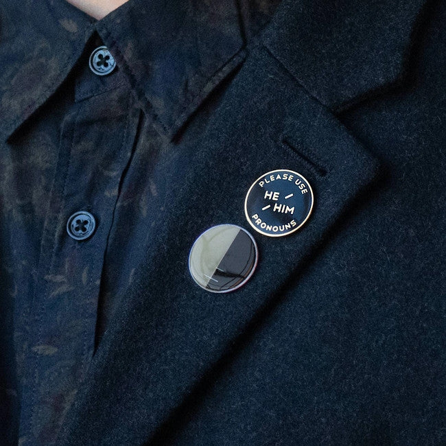 He/Him Pronoun Pin