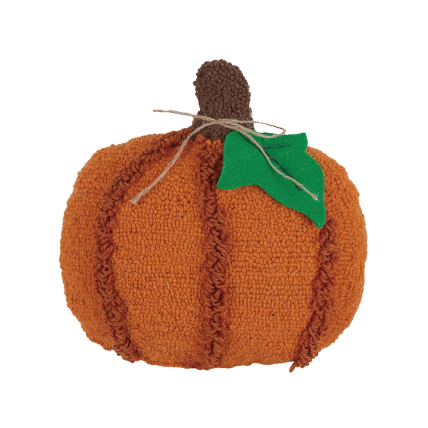 Pumpkin-Shaped Hooked Pillow
