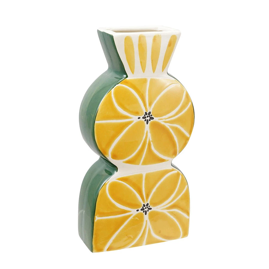 Floral Wax Relief Vase