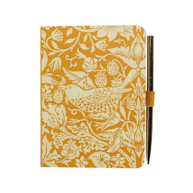 William Morris 'Strawberry Thief' Notebook with Pen