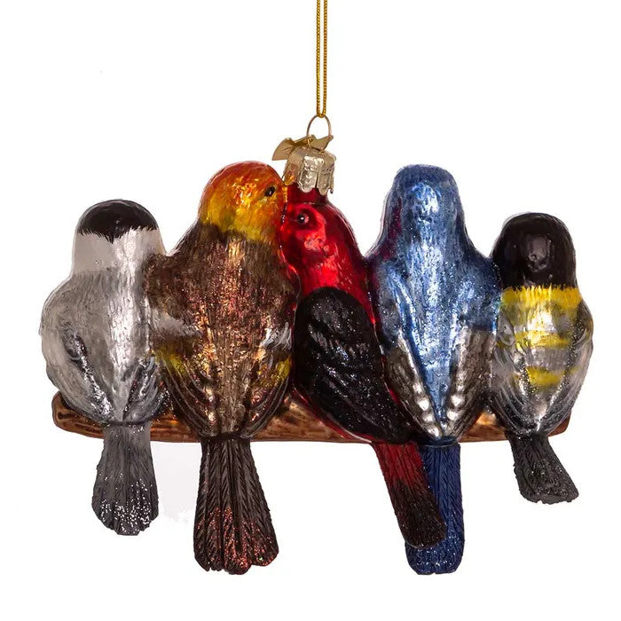 Noble Gems™ Glass Songbirds Ornament