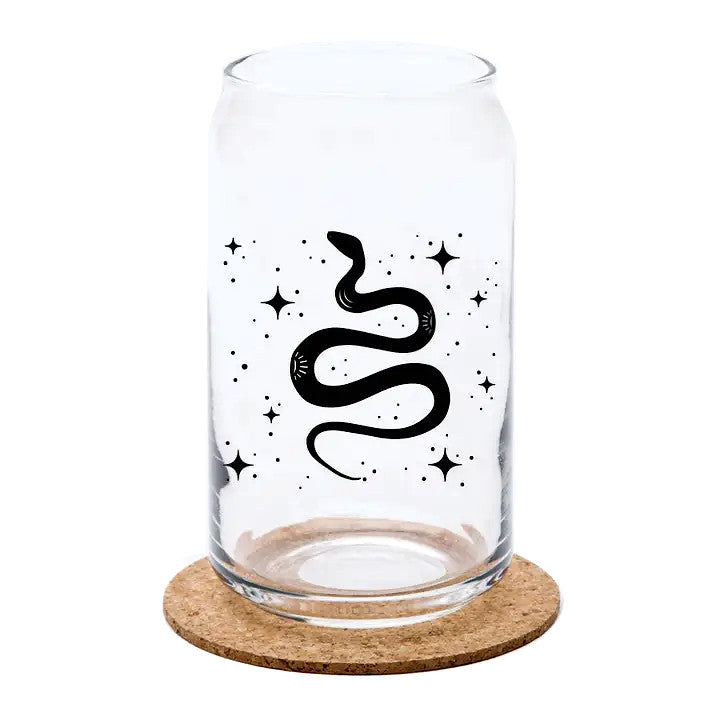 Snake Beer Can Glass