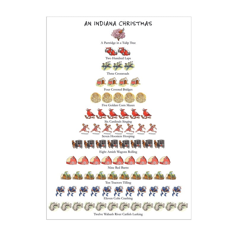 Indiana Christmas Boxed Holiday Cards