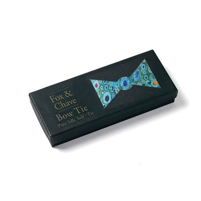 Turquoise Klimt Bow Tie