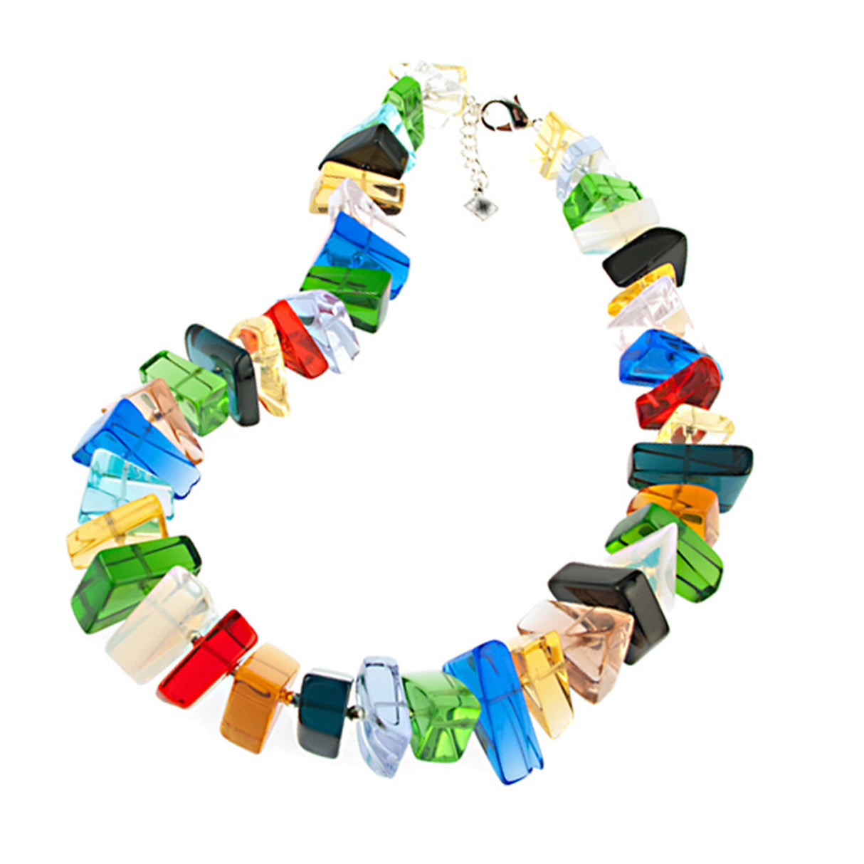 Multicolor Quartz Chip Necklace