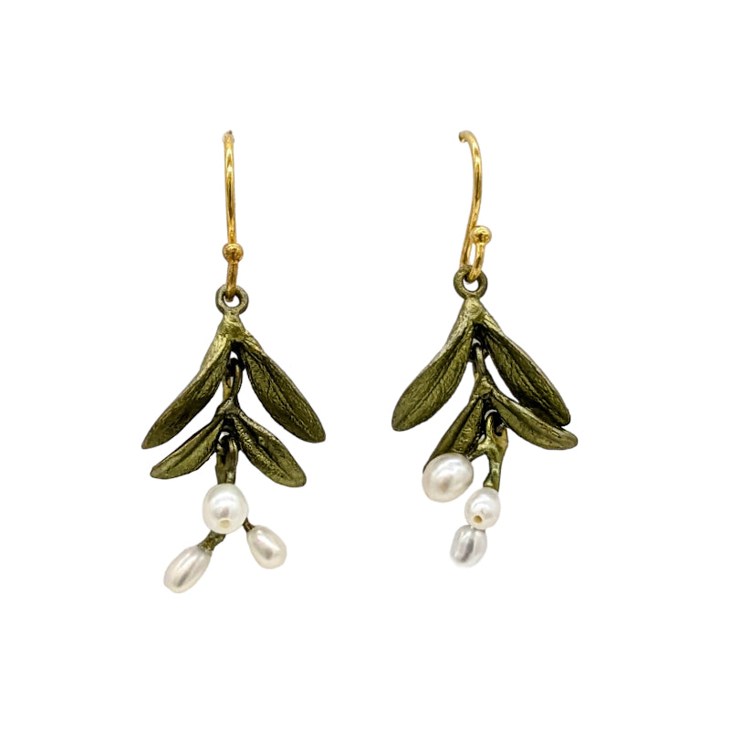 Garden Vine Dainty Dangle Earrings