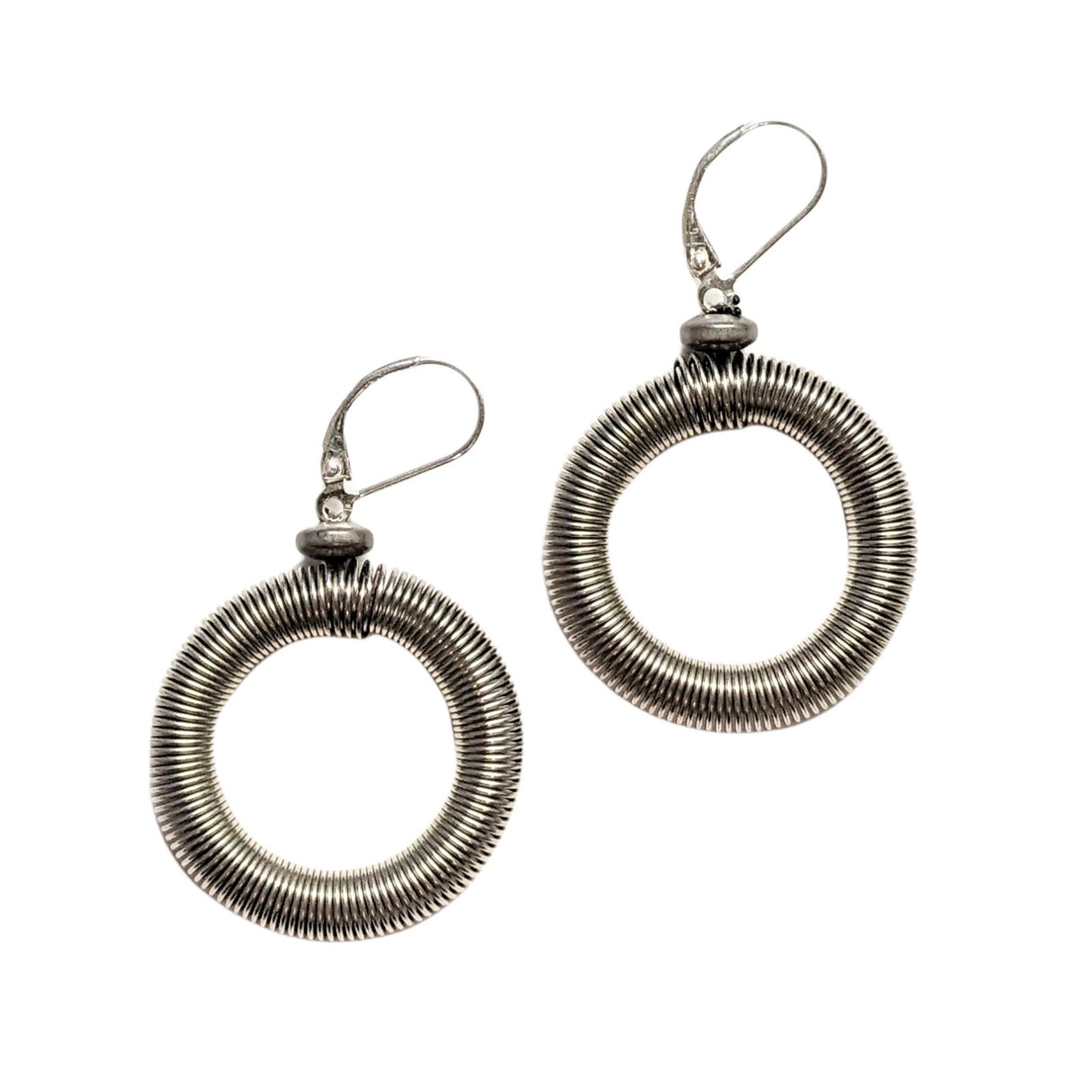 Piano Wire Loop Earrings