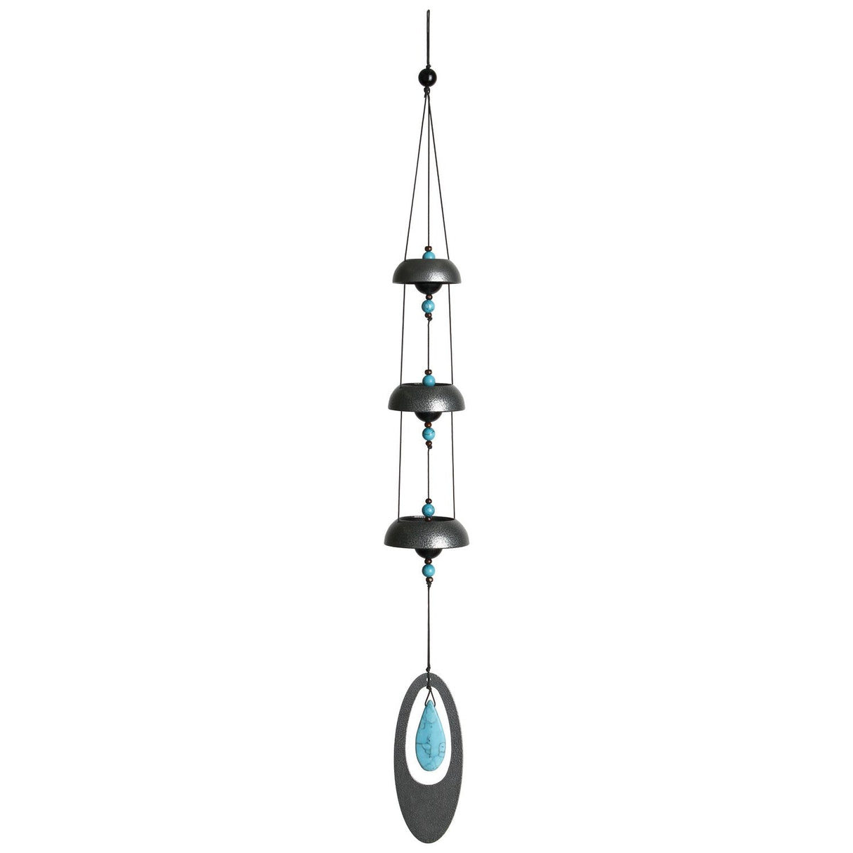 Turquoise Temple Bells Wind Chime