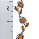 Amber Flowers Bracelet