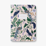 Botanical Peacock Notebooks - Set of 3