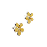 Butterscotch Amber Flower Earrings