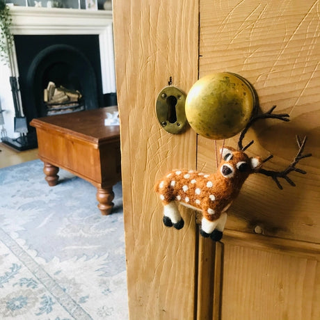 Felted Stag Ornament