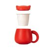 Red Cat Tea Mug with Infuser