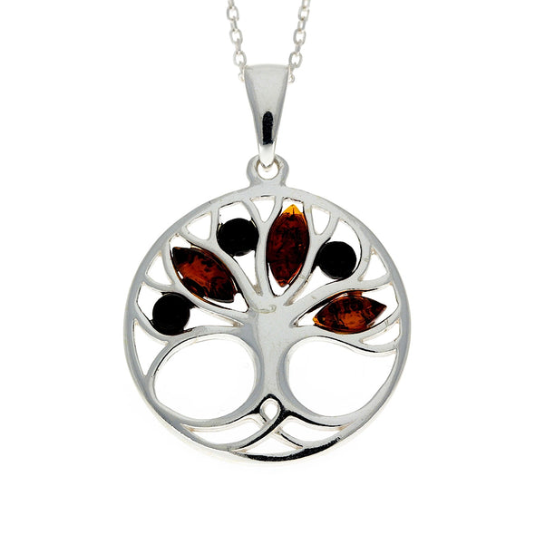 Tree of Life Amber Necklace