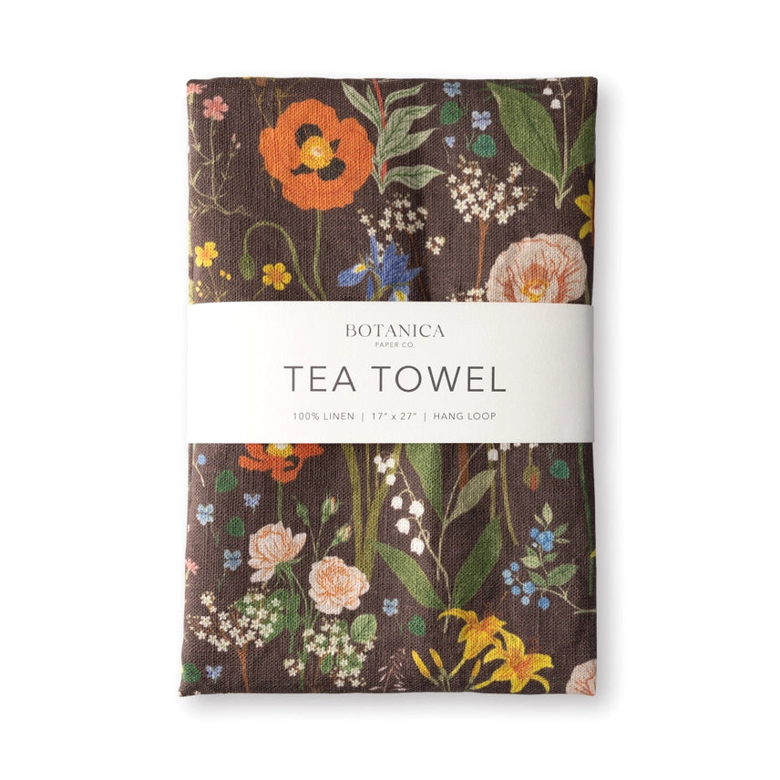 Wild Flowers Tea Towel