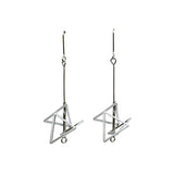 Silver Spark Earrings