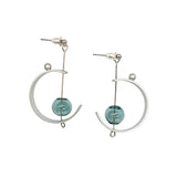 Aqua Lunette Earrings
