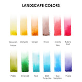 Watercolor Pocket Set of 12 with Brush - Landscape Colors