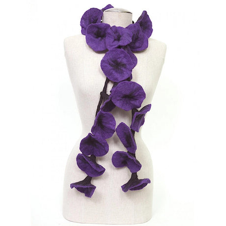 Felted Flower Scarf