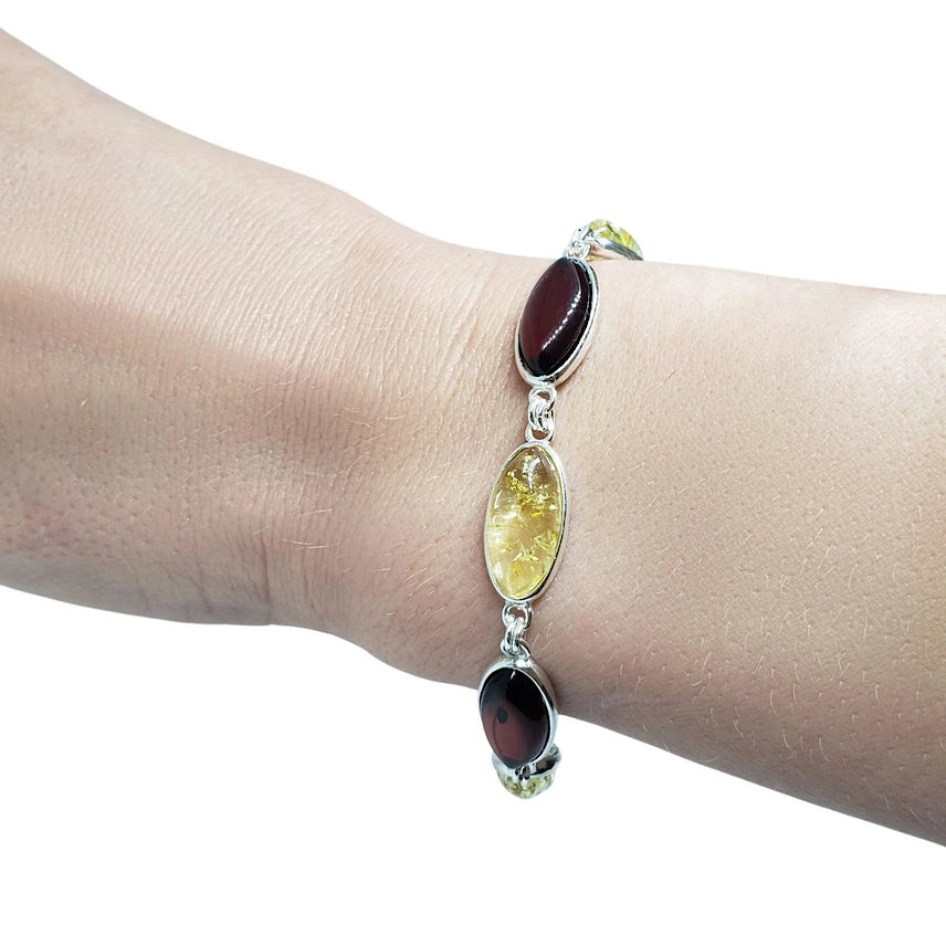 Oval Amber Bracelet