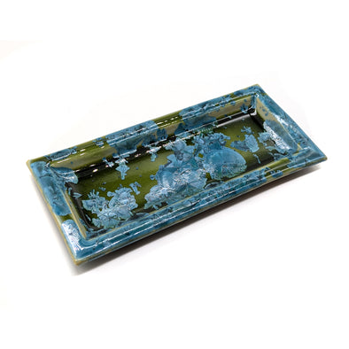 Adam Egenolf Green & Teal Narrow Tray