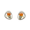 Multi-Color Amber Stud Earrings