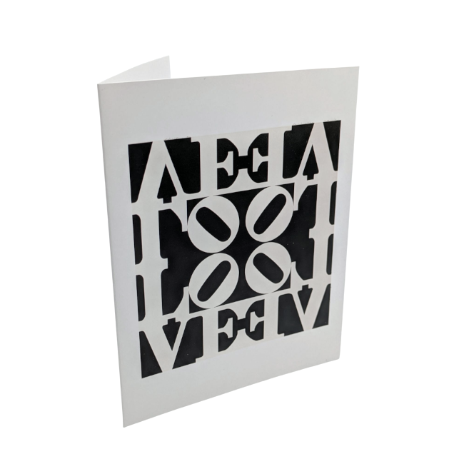 Robert Indiana 'Black and White LOVE' Boxed Notecards