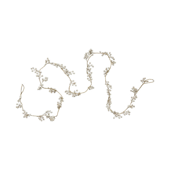 Metal and Wood Bead Garland