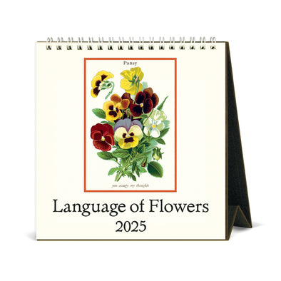 Language of Flowers 2025 Desk Calendar