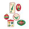 Retro Ornaments Gift Tags