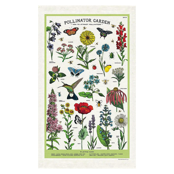 Pollinator Garden Tea Towel