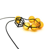 Hex Hex Necklace - Glass Amber