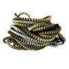 Essilp Necklace by Alexandra Tsoukala - Silver, Olive, Black, & Khaki