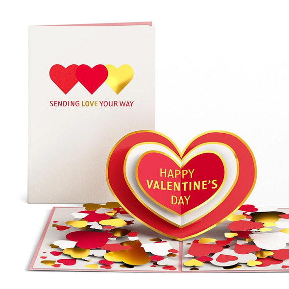 Sending Love Valentine's Day Pop-Up Card